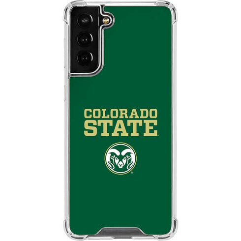 Colorado State University CSU Galaxy S21 FE Clear Case